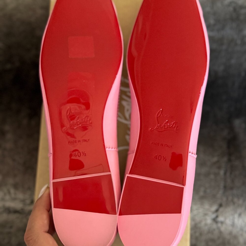 New Christian Louboutin MAMADRAGUE Leather Ballerina Ballet Flats. US Size 10.5B - Picture 11 of 13